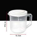 2.5L Large Capacity Baking Measuring Cup Scale Kitchen Mixing Bowl With Lid Transparent Plastic Mixing Cup For Home Tools Qme 1pcs