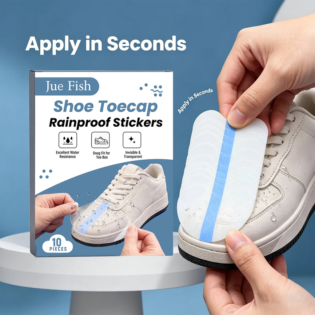 Shoe Toecap Rainproof Sticker Lightweight Anti-Scratch Waterproof Self-Adhesive Shoe Protector Invisible Shoe Toe Guard Stickers Qme