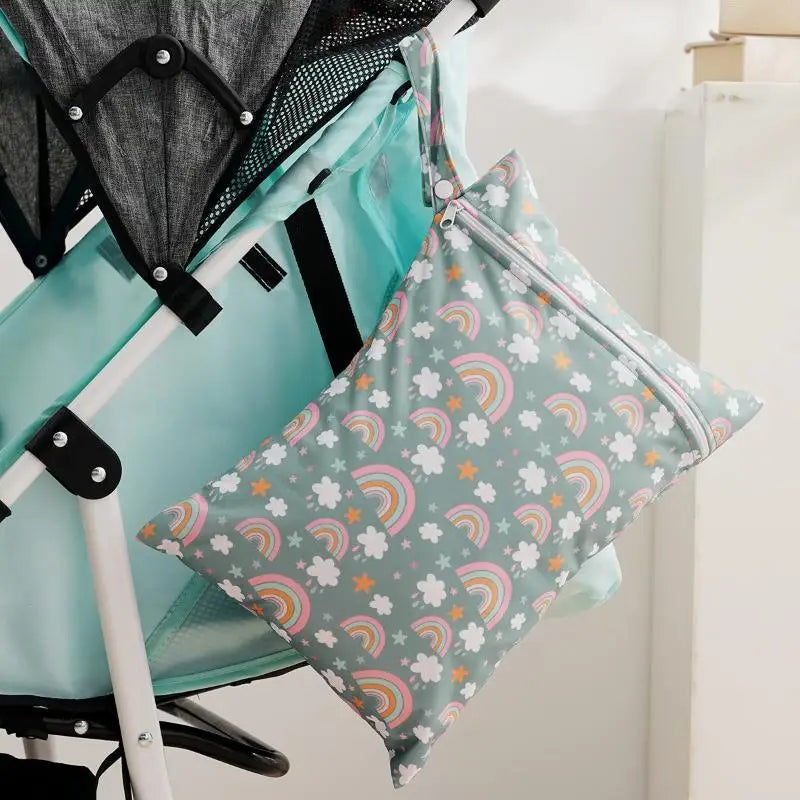 Waterproof Cloth Bag Wet Dry Bag Fashion Zipper Bag Washable Beach Pool Gym Bags For Swimsuits Wet Clothes Qme E