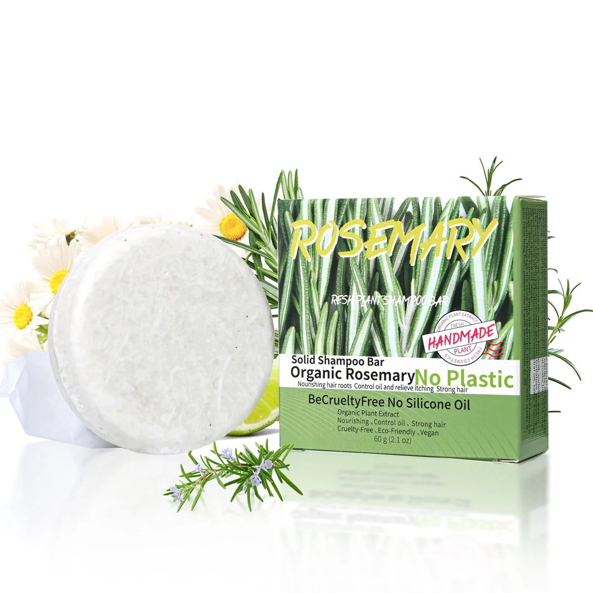 Natural Fragrance Rosemary Shampoo Soap Handmade Oil Control Dandruff Qme Default Title