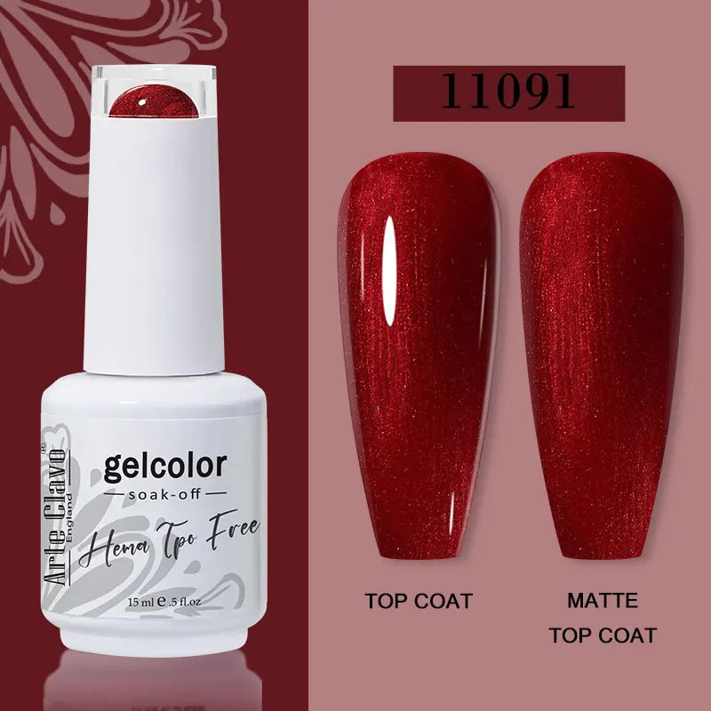 Arte Clavo Red Series Nail Polish Party Colors Gel Varnishes All
