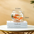 Pet Plastic Lightweight Desk Aquarium Bowl Home Decor Transparent Qme A2