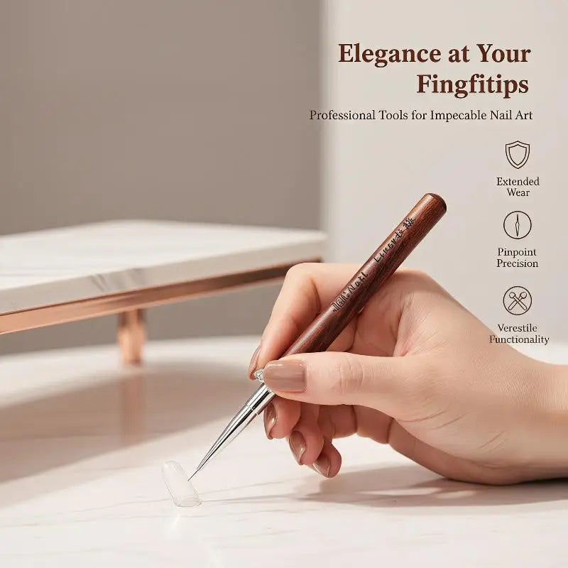 Nail Art Brushes Professional Tech Detachable Rod Zircon Butterfly Qme