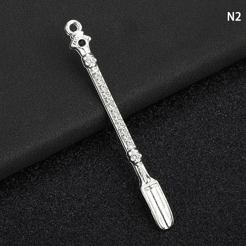 Alloy Tea Spoon Retro Auspicious Cloud Texture Kung Fu Taking Tool Qme 2
