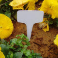 100PCS White Garden Labels Plant Waterproof Classification Sorting Sign Tag Ticket Plastic Writing Plate Board Plug In Card Qme Default Title