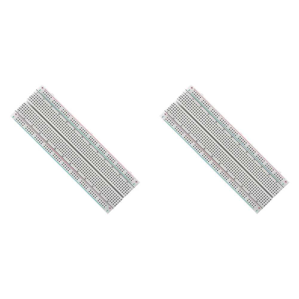 Breadboard 830 Point Circuit Boards Solderless Universal Experiment Boards Spliceable for Circuit Assembly and Commissioning Qme 2PCS