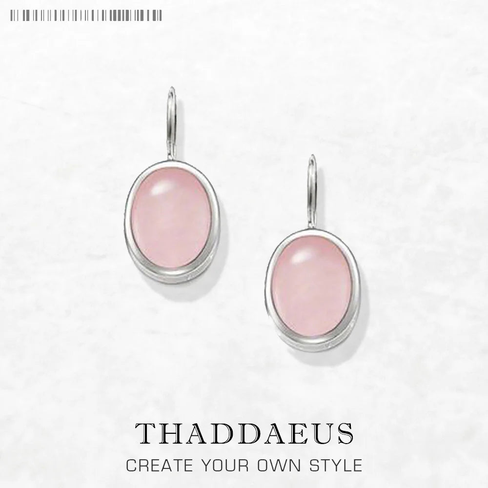 Oval Drop Earrings 925 Sterling Silver,Europe Style Gram Fine Jewerly For Women Gift Qme