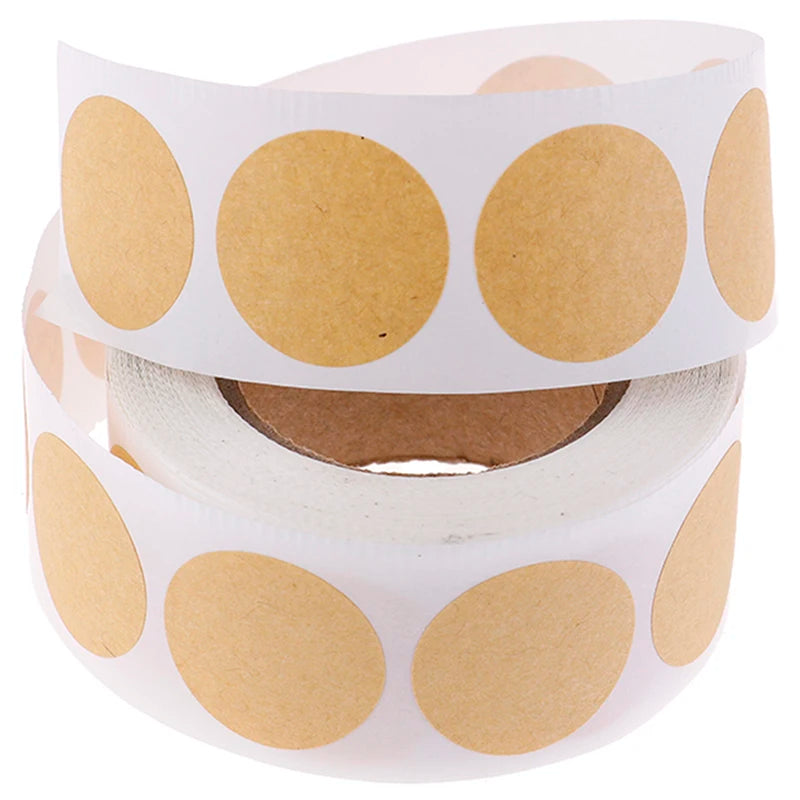 Blank Round Craft Stickers Seal Labels DIY Package Qme