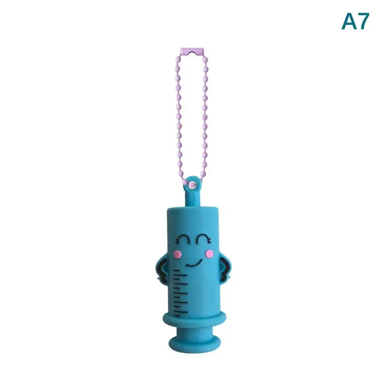 1Pc Ampoule Bottle Opener Keychain Syringe-Shaped Cutter Nurse Doctor Ampoule Bottle Opener Aid Medication Vial Breaker Tool. Qme A7