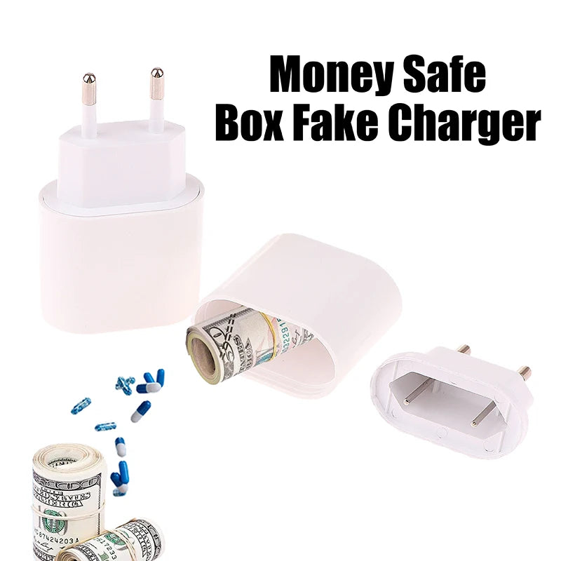 Money Safe Box Key Cash Hidden Storage Creative Fake Charger Pill Qme Default Title
