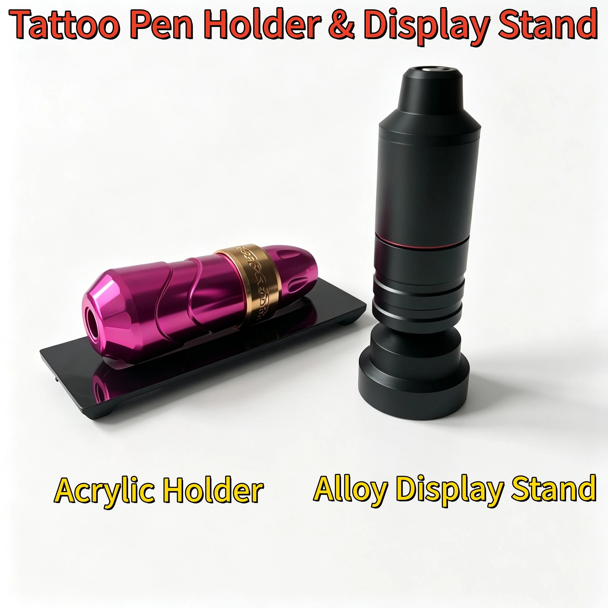 Circular Tattoo Machine Display Stand Acrylic Holder Tattoo Pen Machine Rack Support Organizer Tattoo Pen Rack Qme