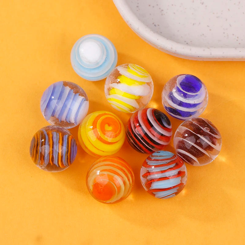 ^10PCS 16MM Marbles Crystal Ball Glass Ball Stained Glass Photography Accessories Vase Fish Tank Room Decor Christmas Balls Qme