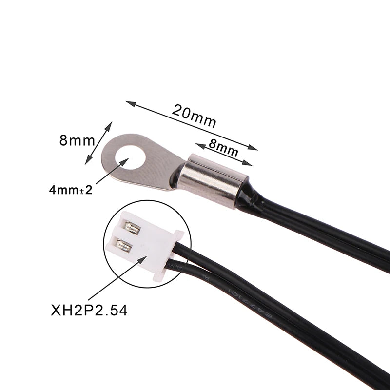 Waterproof NTC 50K 1 3950 Thermistor Accuracy Temperature Sensor Wire Qme