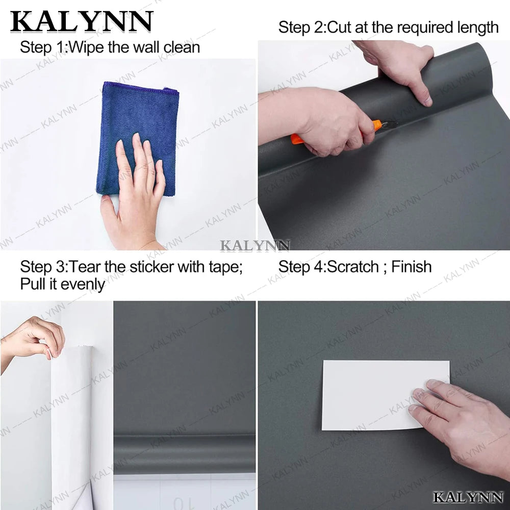 Matte Solid Wallpaper Dirt Resistant Waterproof Moisture Proof Qme