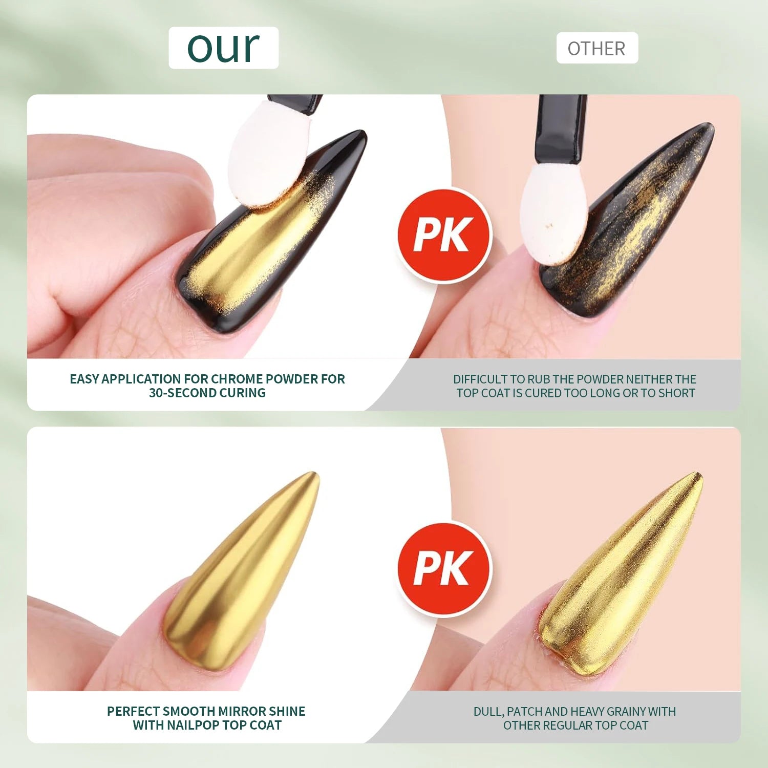 Nailpop Magic Mirror Coat Enhances Effect This Link Includes Remover Qme