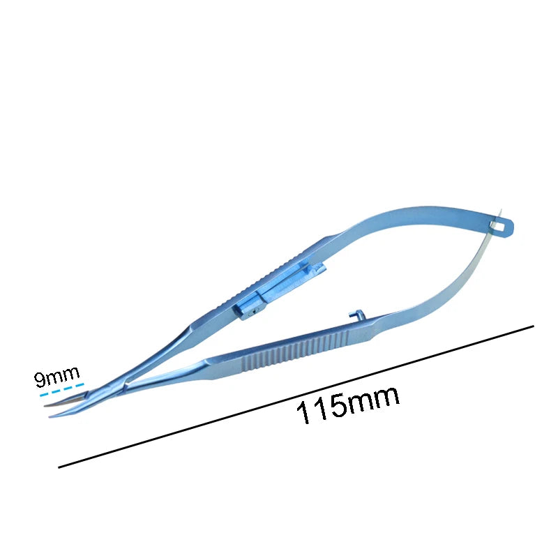 Titanium Alloy Castroviejo Needle Holders Lock Without Curved Forceps Qme Red