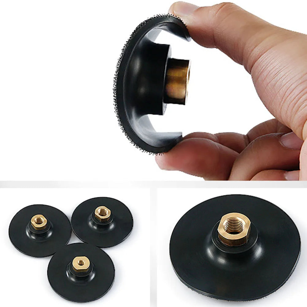 1pc Rubber Backing Pad M10 For M14 Thread Sanding Disc Hook& Loop Polishing Backer Plate For Angle Grinder Buffing Pads Qme
