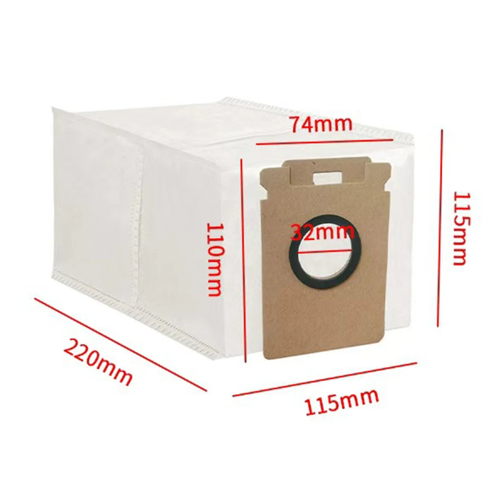 Dust Bags Compatible With For Roborock H50 Ultra H60 Hub Ultra H60 Hub Pro, 3.5L Automatic Emptying Sweeper Accessories Qme