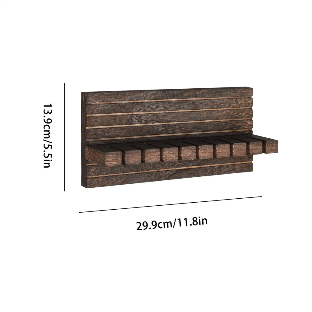 Belt Rack Sturdy Space Saving Wooden Tie Hanger Organizer Storage Qme