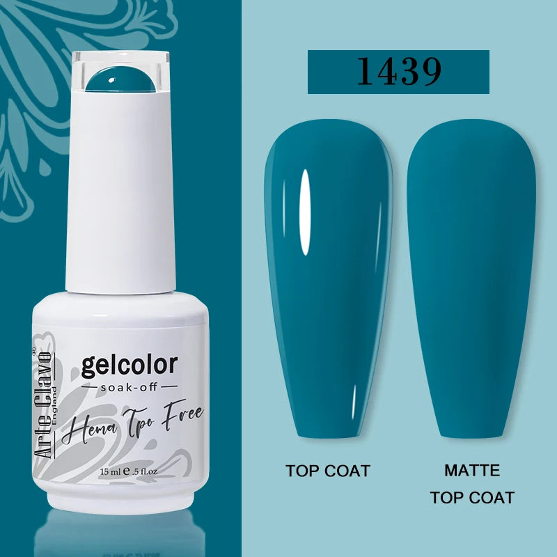 Arte Clavo Summer Nails Tip Candy Series Jelly Gel Nail Polish Blue
