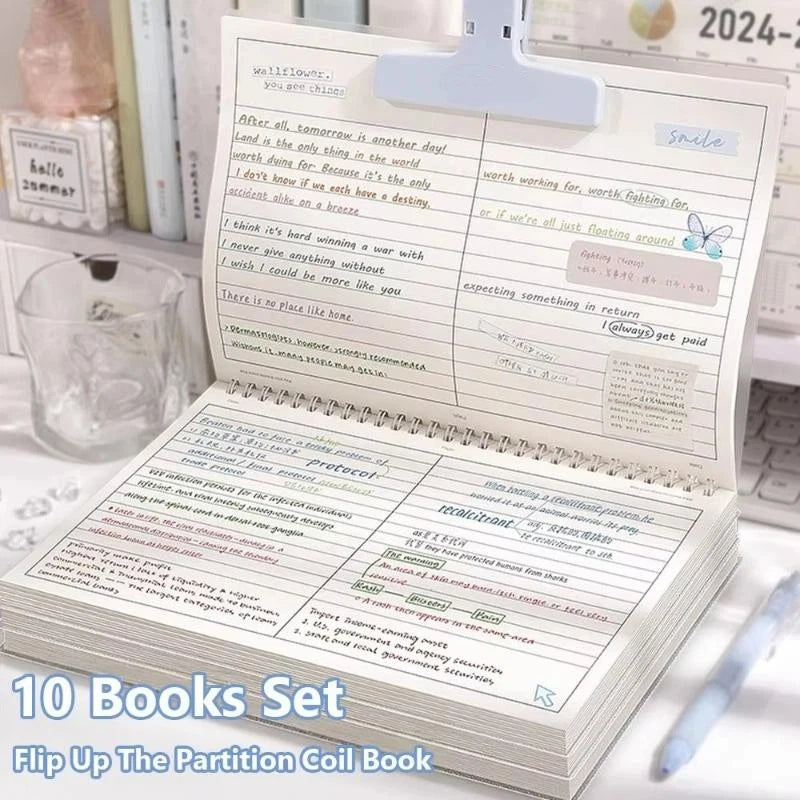 60 Sheets B5 Coil Notebook Portable Thickened Paper Multi-functional Qme