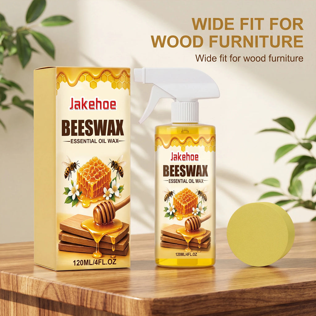 Beeswax Furniture Polish Spray Remove Scratches Restoring Shine Waterproof Routine Maintenance Natural Wood Beeswax Conditioner Qme