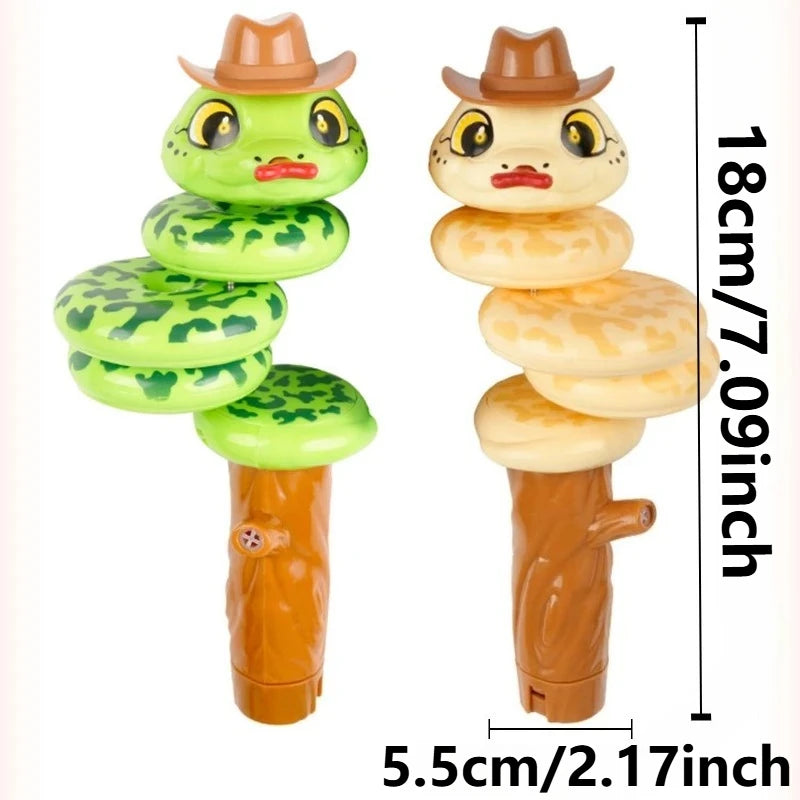 Whistling Snake Toy Twisting Whistle Animal Noise Makers Toddler Decompression Swinging Balance Toy Preschool Educational Toy Qme
