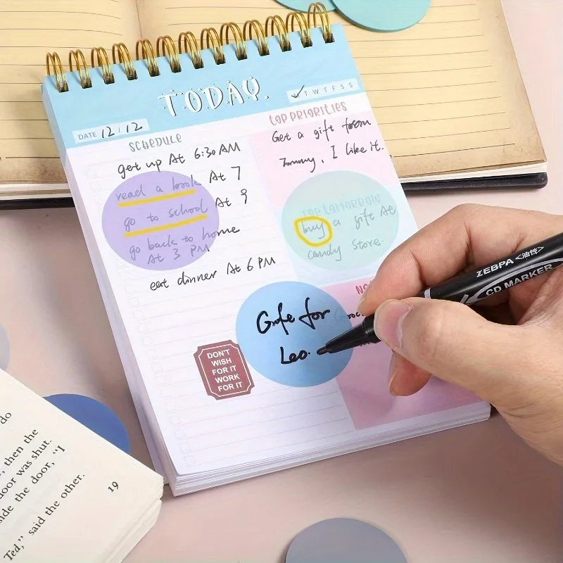160pcs Transparent Sticky Notes, Morandi Cute Round Clear Waterproof Sticky Tabs, Translucent Book Markers Page Flags Stickers Qme