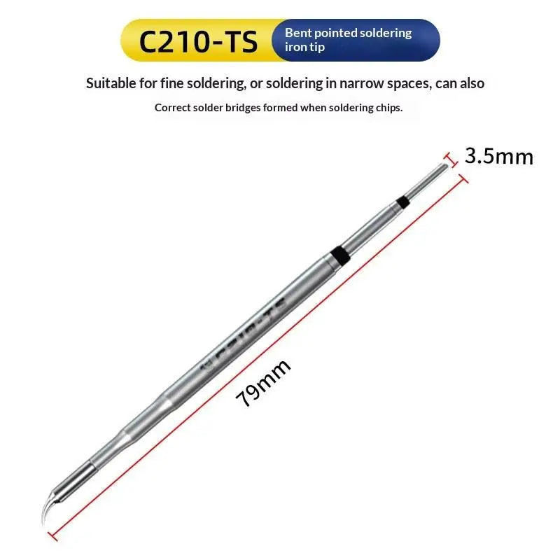 1Pc C210 Sereis Soldering Iron Tips C210-TS/TI/SK Replace Tip Universal Compatible T210 Soldering Station Welding Tools. Qme A2 1pc