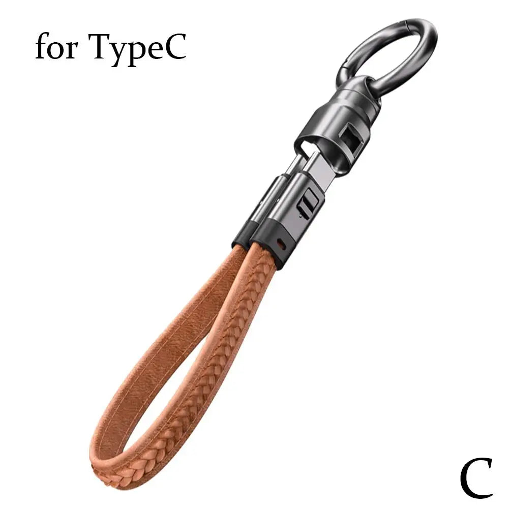 PD240W Keychain Short USB4.0 Data Cable Portable Keychain Kit 40Gbps USB C to Type C Charging Cable for Laptop Xiaomi Iphone Qme C
