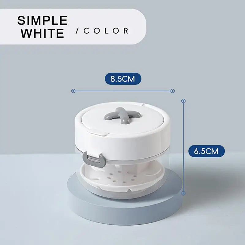 Reliable Denture Bath Box Multi-layer Leakproof Lid Peace Mind Qme White