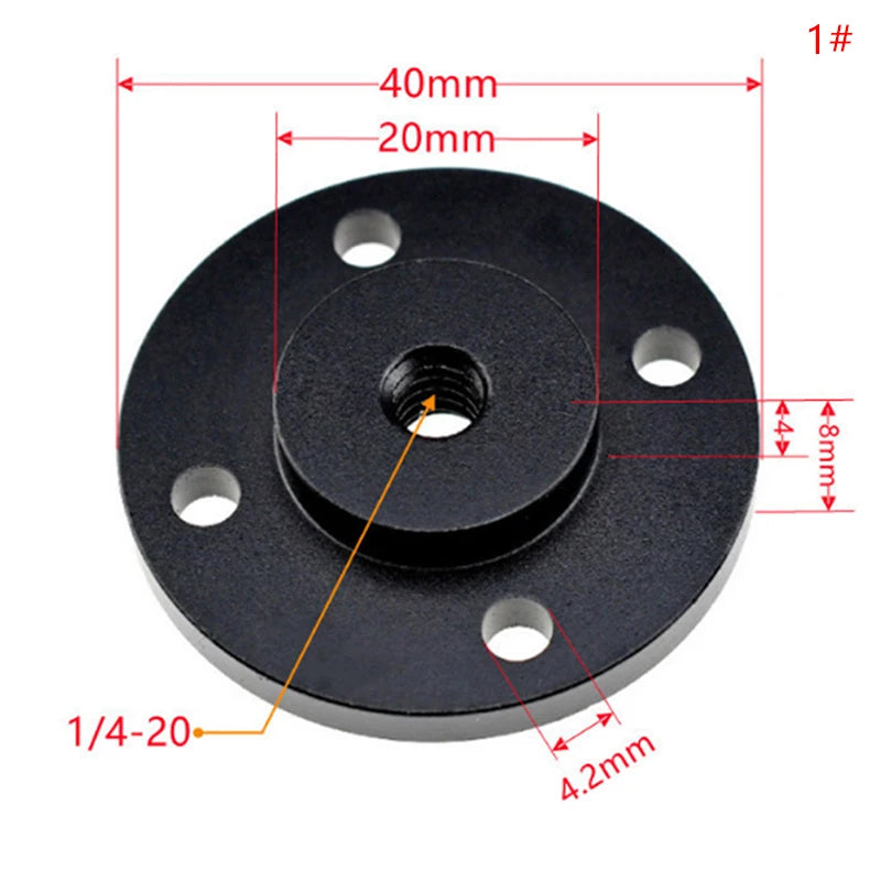 Shoe Mount Metal Thread Screw Nut Adapter Tripod Bracket Accessories Qme 1