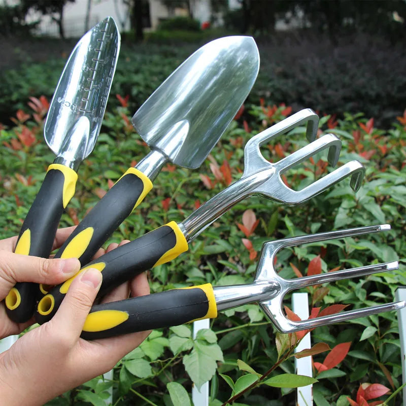 Garden Tool Hand Trowel Rake Cultivator Weeder Tools Ergonomic Handle Qme