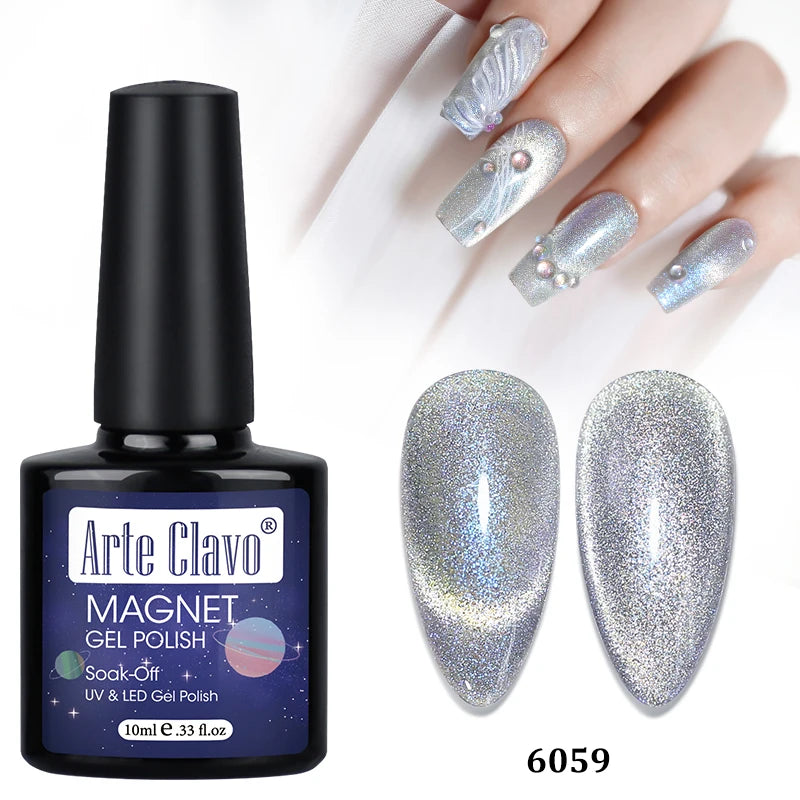Arte Clavo Auroras Cat Eye Magnetic Gel Unicorn Shining Transparent