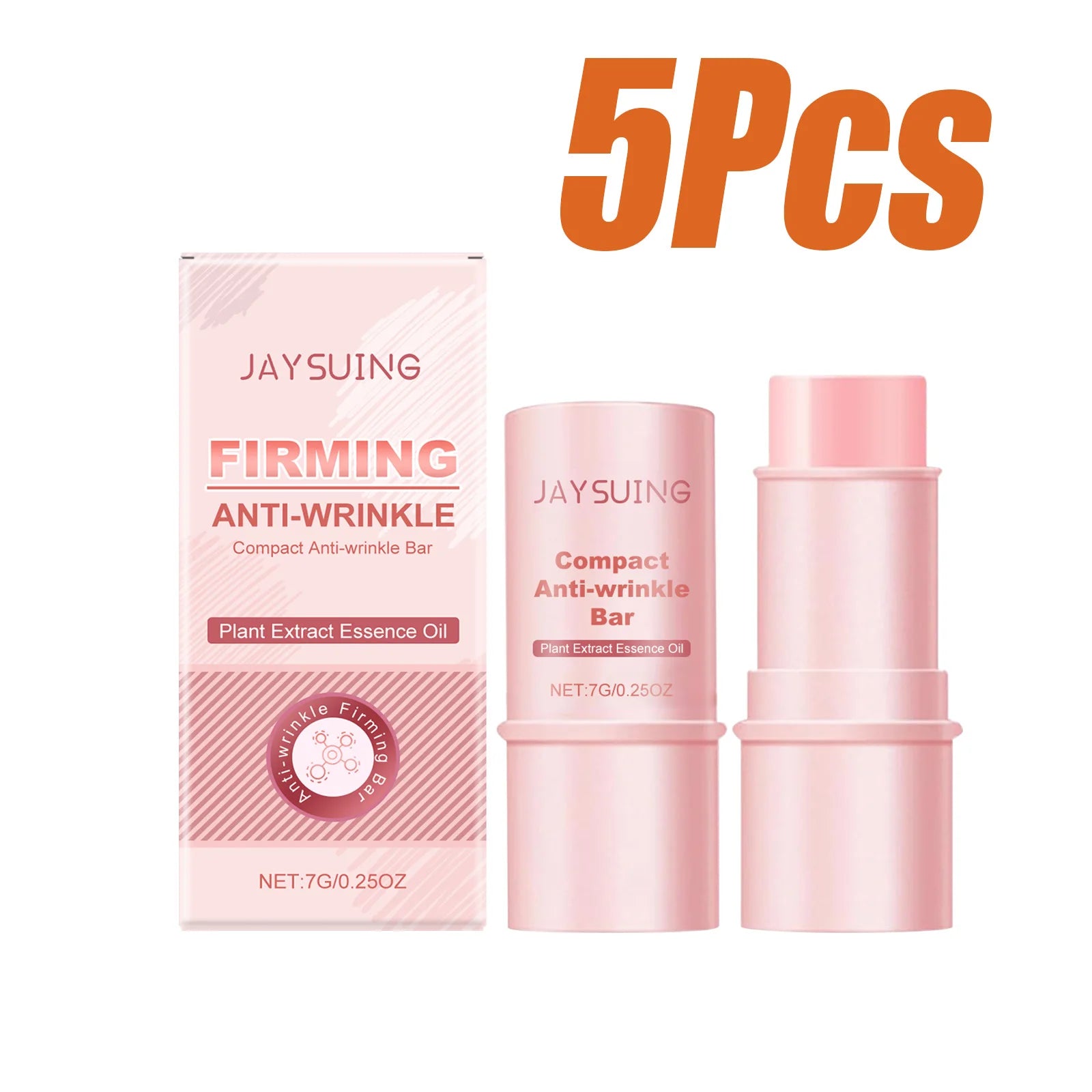 Collagen Firming Bar Anti-Wrinkle Tighten Sagging Skin Hydrating Collagen Moisturizer Face Balm Stick Watery Glow Skin Care Qme 5 x 7g Boxed