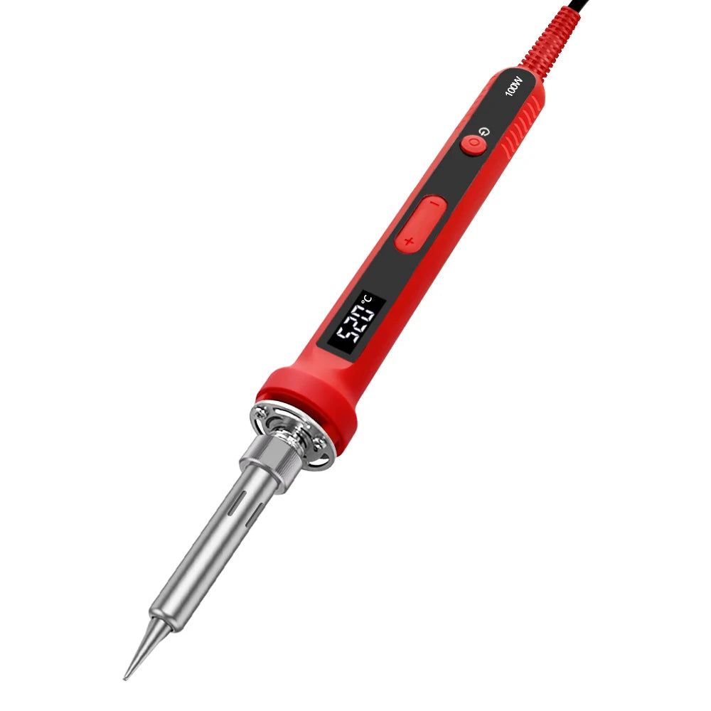 90 100W Digital Soldering Iron Repair Welding Tool Calibration Qme 919-red 110V US PLUG