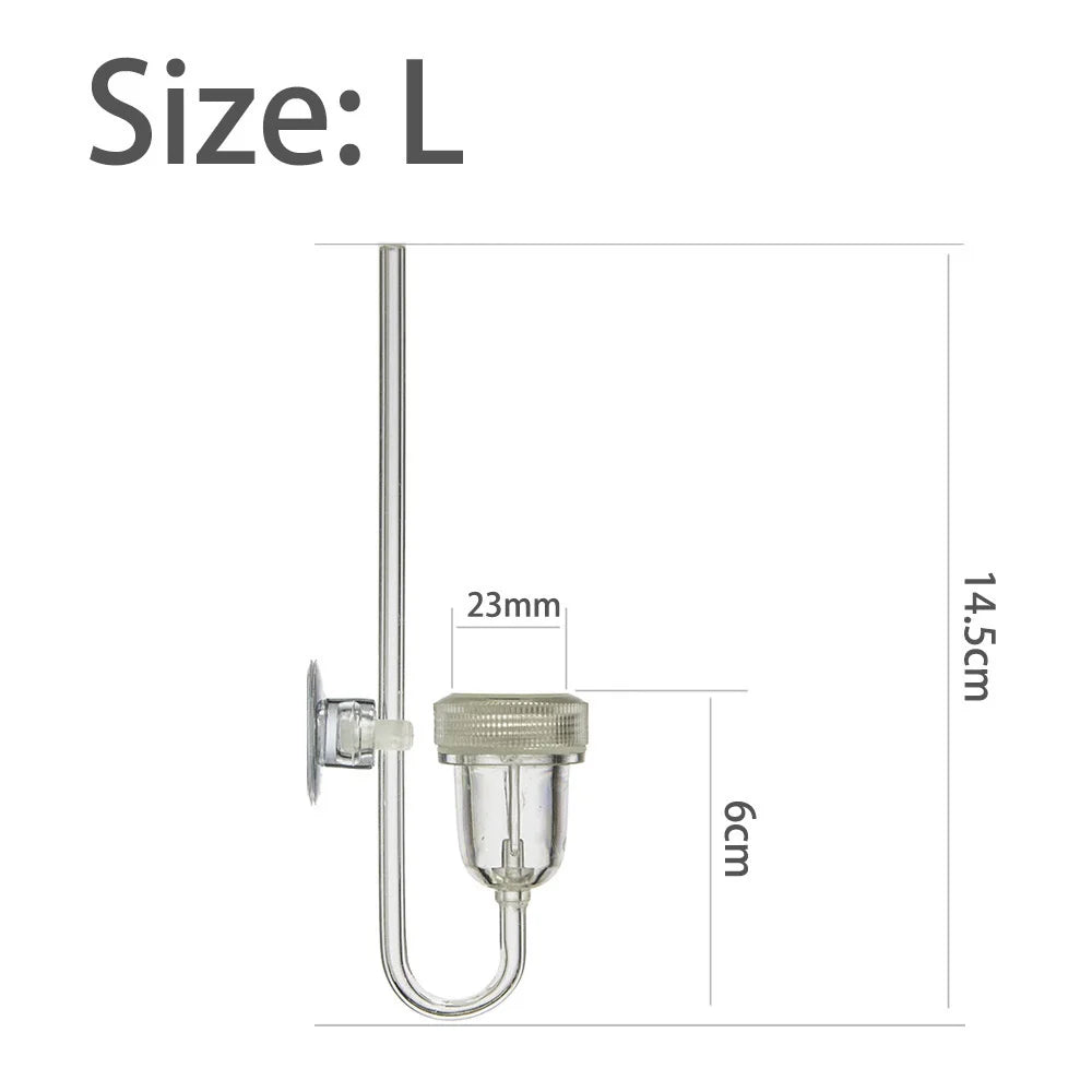 CO2 Diffuser For Aquarium Bubble Generator Twinstar Style Atomizer Acrylic Fishing Equipment Tank Plant Accessory System Mini Qme