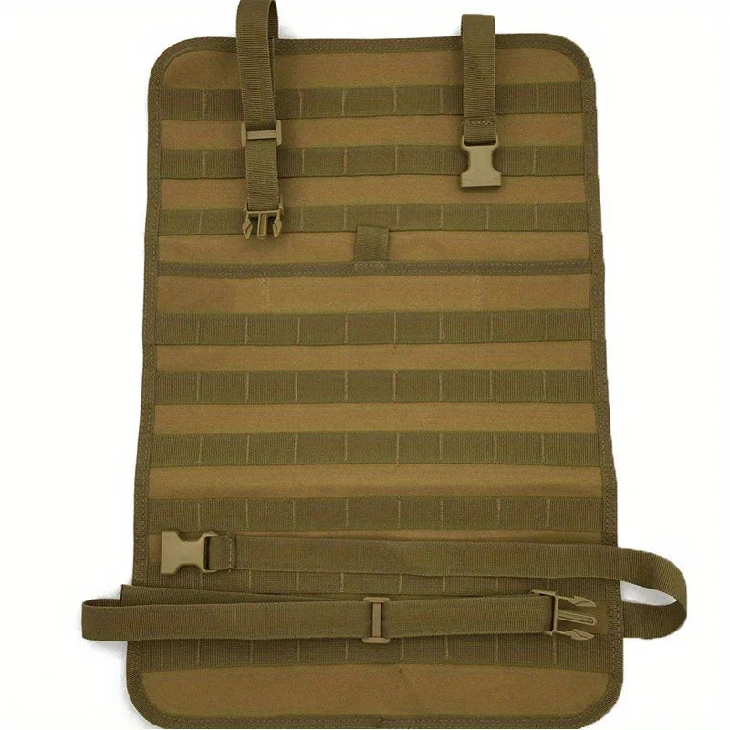 1storage bag for the back of a seat, a tactical car seat organizer bag, a multi-functional backpack for the back of the car seat Qme Khaki