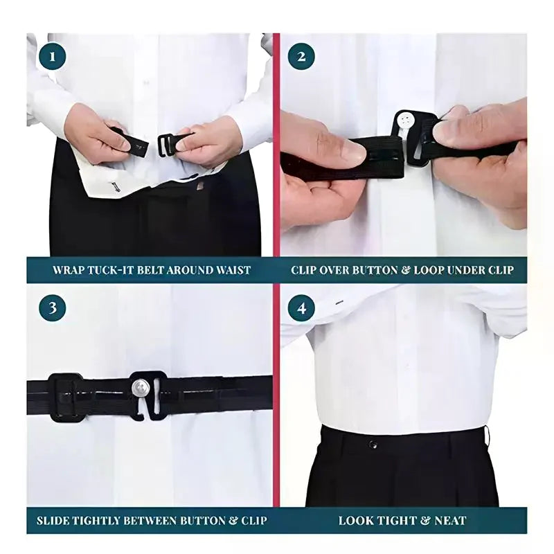 Adjustable Anti-slip Belt Shirts Wrinkle-resistant Invisible Strap Qme