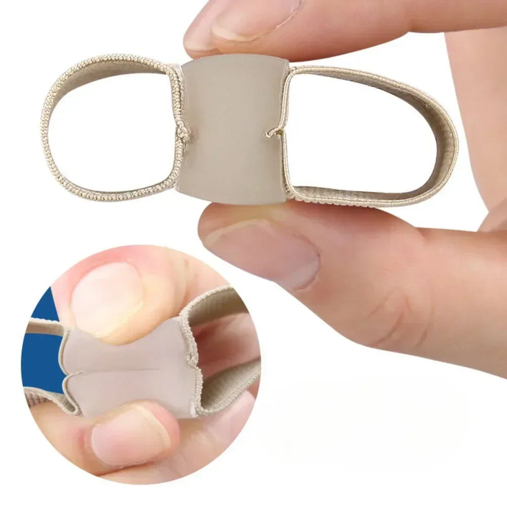 1/2Pc Two Toe Separator Hallux Valgus Bunion Corrector Orthotics Feet Bone Thumb Adjuster Correction Pedicure Feet Straightener Qme