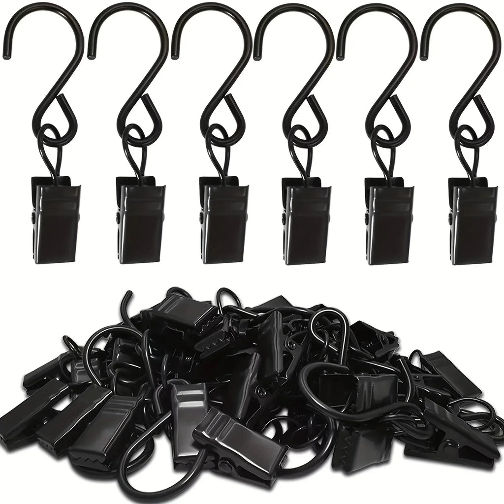 20pcs Of S-shaped Hooks for Curtains, Hangers for Draining Sinks And Camping Tents, Art And Craft Displays, Qme