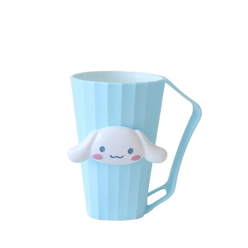 Kuroomi Mouthwash Cup Cinnamon Dog Cup Toothbrush Cup Minimalist Couple's Bathroom Cup Set Qme