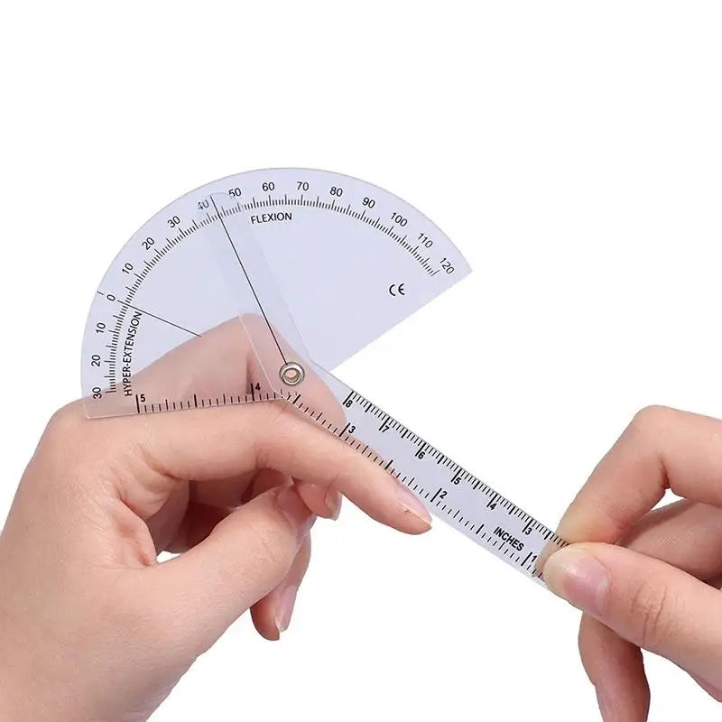 PVC Medical Finger Goniometer Plastic 180 Angle Protractor Qme