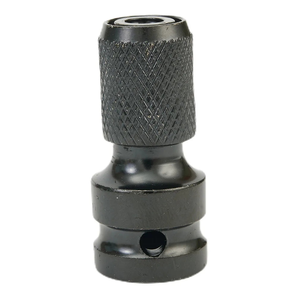 2Pcs/set 1/2 Square Drive To 1/4 Hex Shank Drill Bit Chuck Adapter Converter Kit Quick Adaptor Socket Converter Qme
