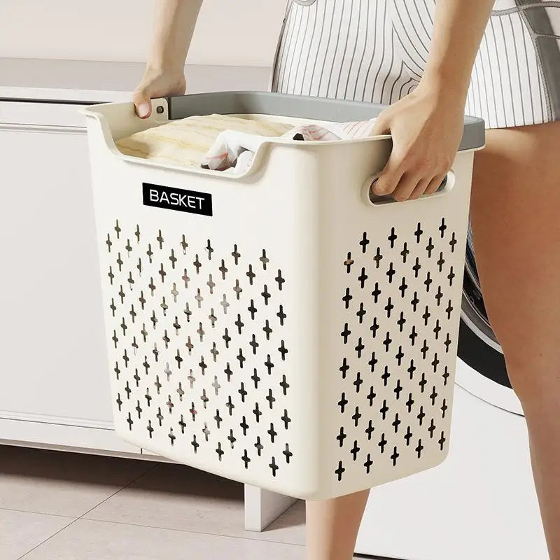 Household Laundry Basket Bedroom Bathroom Storage Large Capacity Qme