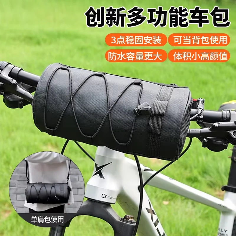 Bike Front Bag Bicycle Bag Storage Outside Multifunction Riding Bag Mountain Bike Front Bag Bicycle Accessories Qme