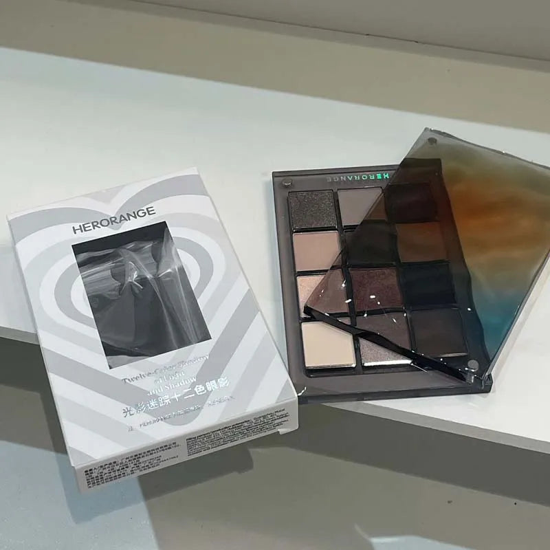 HERORANGE 12-color Eyeshadow Palette Multiple Colors Suit All Makeup Qme
