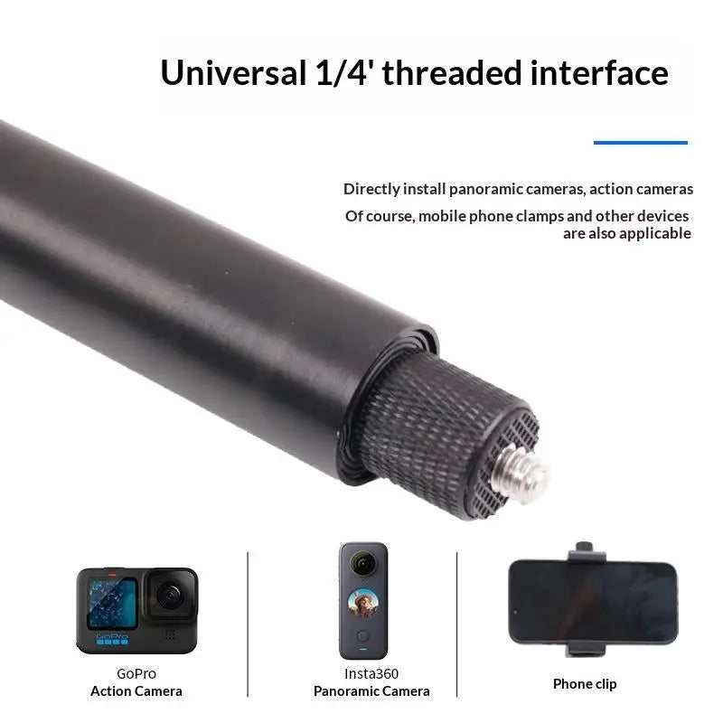 Bullet Time Bundle Invisible Selfie Stick Foldable Tripod Portable Qme