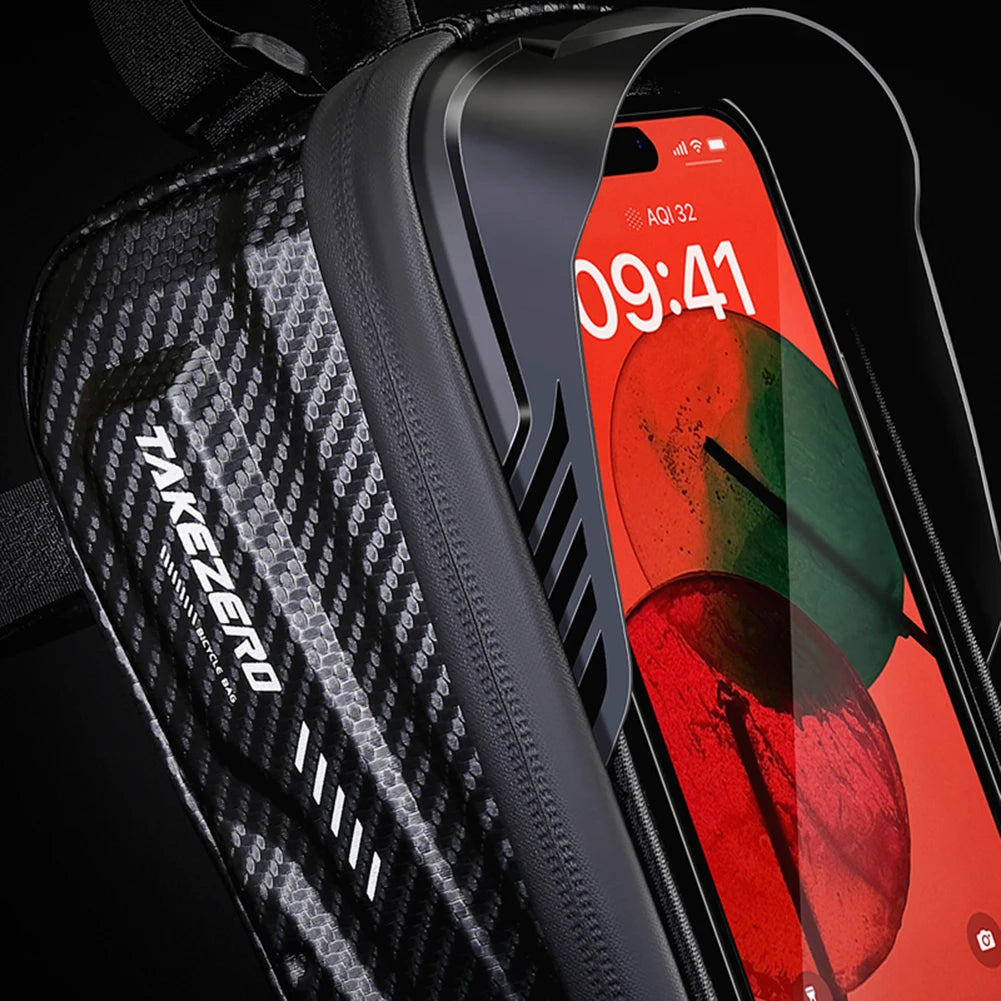 1L Cycling Storage Pack Waterproof Portable Cycling Bags 6.8 Inch Touch Screen Road Bike Accessories Qme