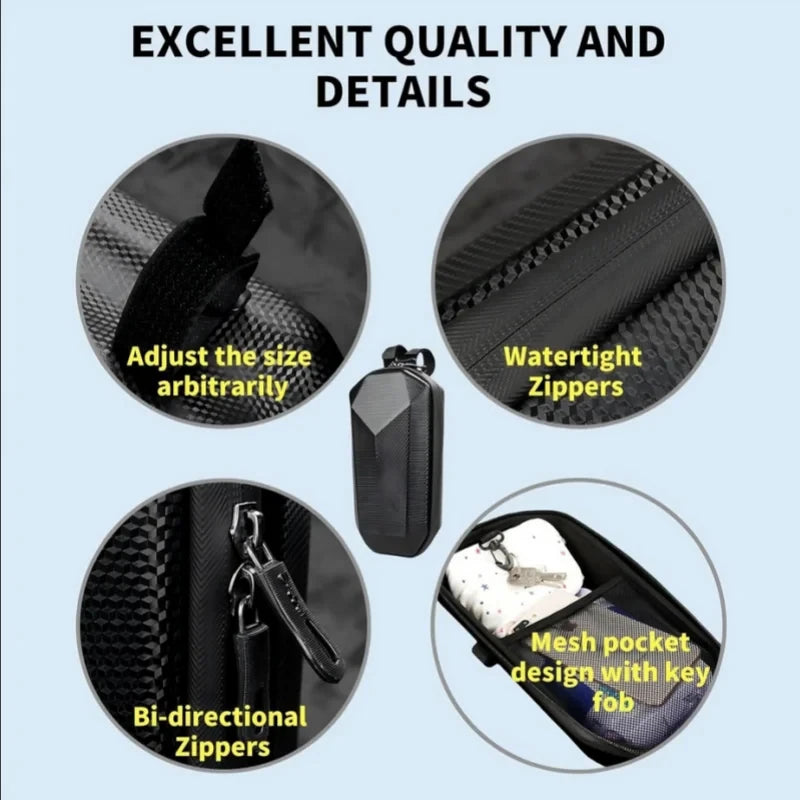 Electric Scooter Bag Storage Electric Bike Handlebar Bag Scooter Storage Bag with Large Capacity Waterproof Front Handlebar Bag Qme